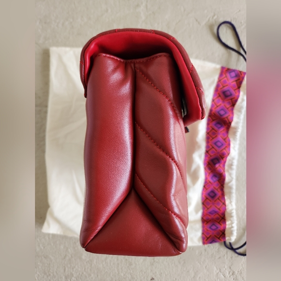 Kurt Geiger London Red Kensington Medium Leather Shoulder Crossbody Bag Purse - Picture 6 of 16